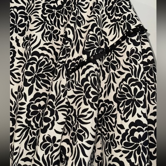 Zara floral printed linen blend romper - Picture 4 of 5